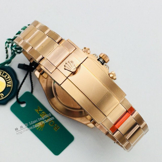 勞力士男士手錶 Rolex宇宙計型彩虹迪通拿腕表 密鑲鑽石字面  gjs2289